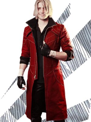 Devil May Cry 5 Vest Red Leather Coat