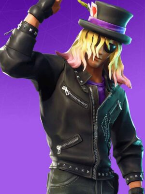 Fortnite Stage Slayer Studded Leather Jacket