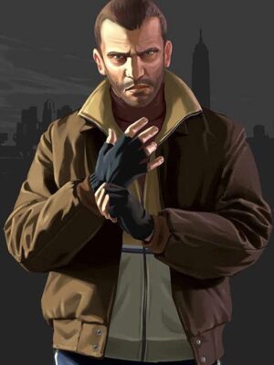 GTA IV Niko Bellic Bomber Leather Jacket