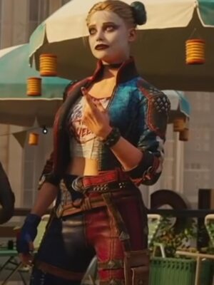 Injustice 2 Harley Quinn Real Leather Jacket and Vest