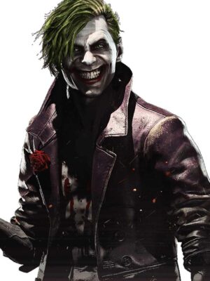 Injustice 2 Joker Leather Long Coat