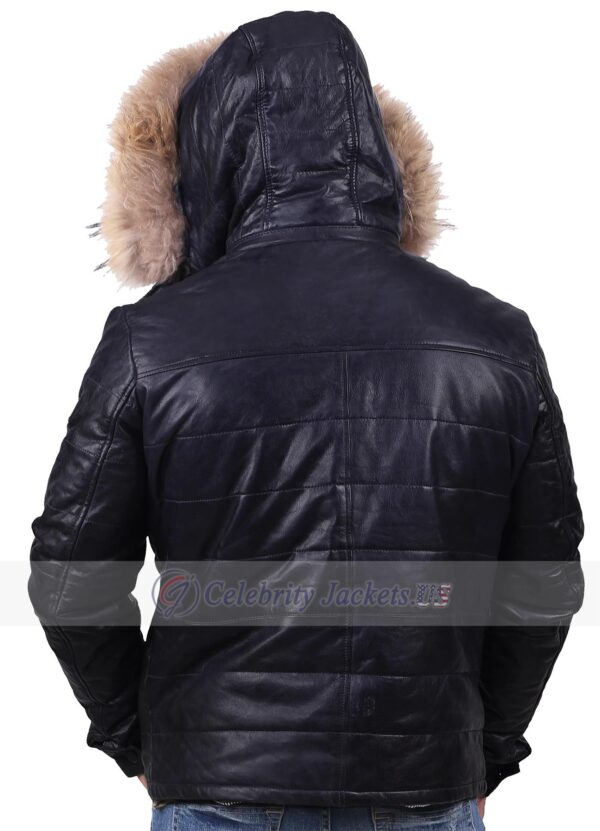 Jamie Padded Leather Puffer Jacket