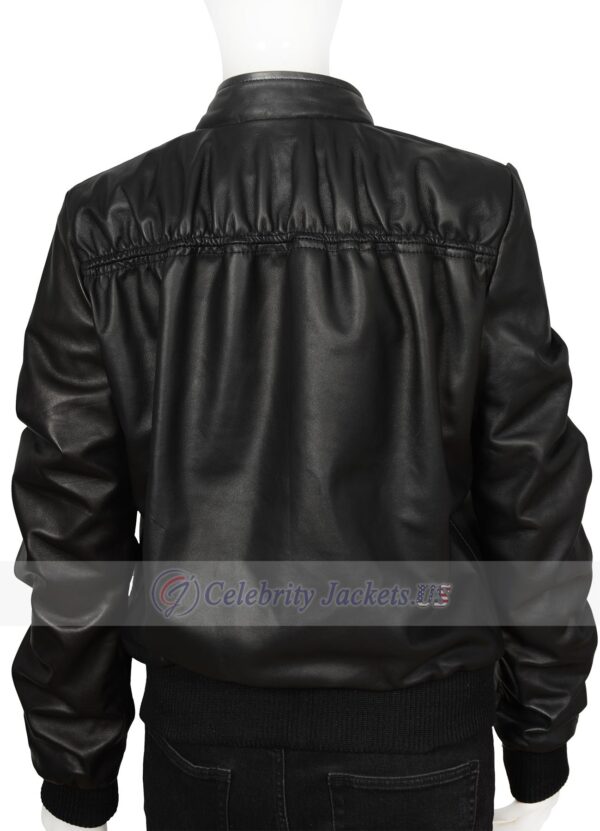 Elena Gilbert KRMA Jade Black Leather Jacket