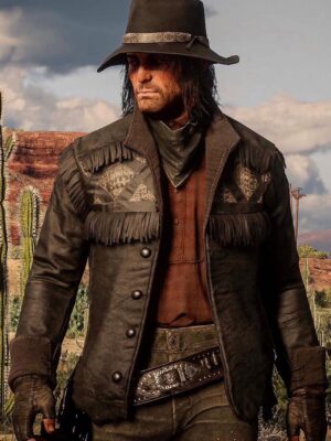 Red Dead Redemption II Nuevo Paraíso Gunslinger Leather Jacket