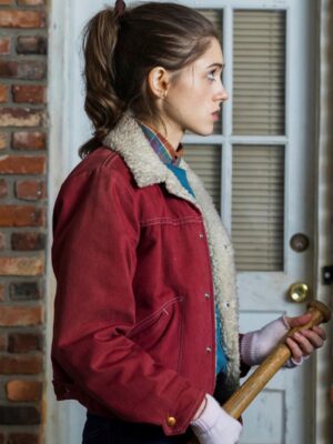 Stranger Things Nancy Wheeler Red Denim Jacket