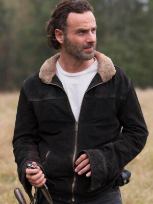 The Walking Dead Season 4 Rick Grimes Leather Jacket